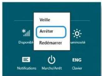SAMSUNG NP350E7CS09BE - Mise hors tension de I'ordinateur - 2