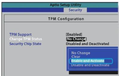SAMSUNG NP350E7CS09BE - Utilisation du dispositif de sécurité TPM(en option) - 1