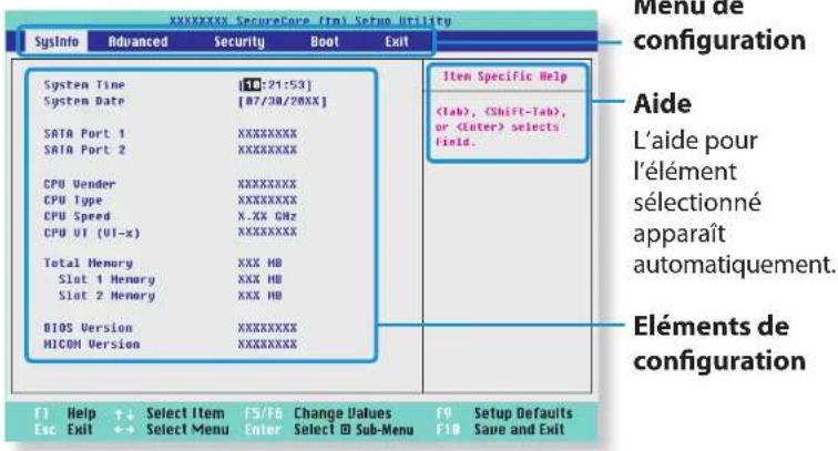 SAMSUNG NP350E7CS09BE - Ecran de configuration du BIOS - 2