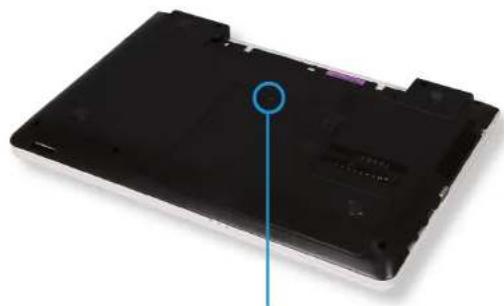 SAMSUNG NP350E7CS09BE - Ajout ou remplacement de modules de mémoire - 1