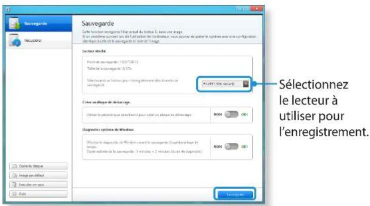 SAMSUNG NP350E7CS09BE - Sauvegarde - 2