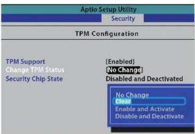 SAMSUNG NP350E7CS09BE - Initialisation de la puce TPM - 3