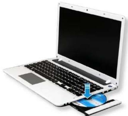 SAMSUNG NP350E7CS09BE - Insertion et éjection d'un CD - 2