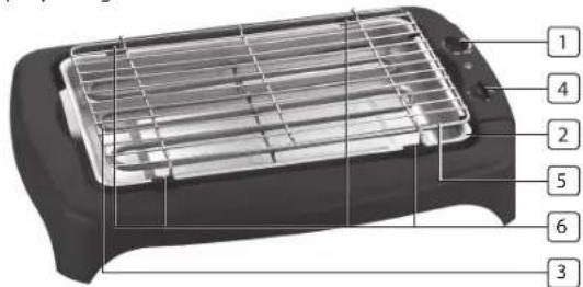 TRISTAR BQ2814 - DEScRIÇÃO DAS PEÇAS - 1