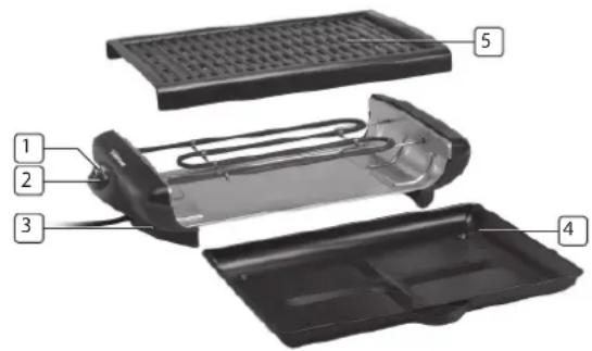 TRISTAR BQ2818 - DESCRIPTION DES PIECES - 1