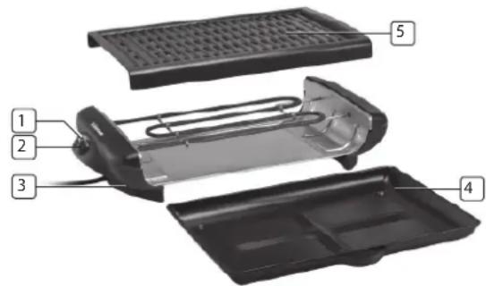 TRISTAR BQ2818 - DESCRIPCION DE LAS PIEZAS - 1