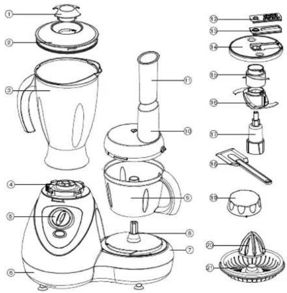 TRISTAR MX4143 - B: Blender jug - 1