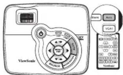 VIEWSONIC PJD5221 - Auto-adjusting the image - 1