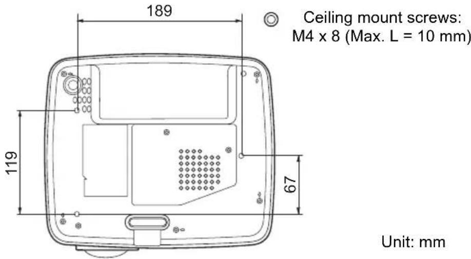 VIEWSONIC PJD5221 - Ceiling mount installation - 1