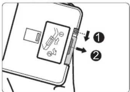 VIEWSONIC PJD5221 - Replacing the remote control battery - 2