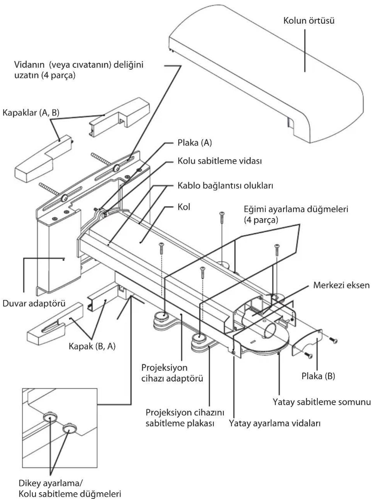 NEC U300X - Parçalarin Adlari - 1