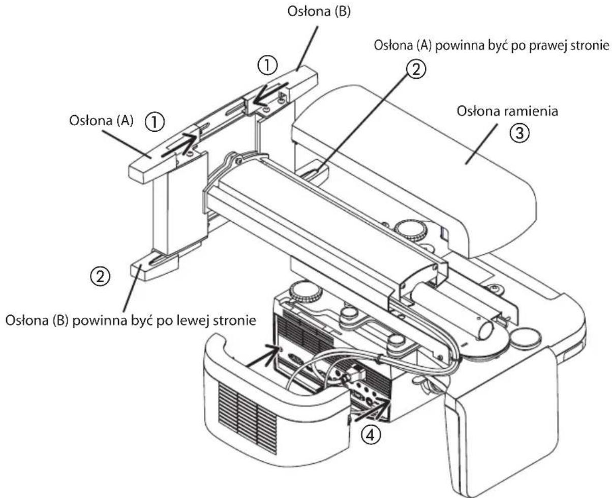 NEC U300X - Załoz osłony na adapter projektora i adapter scienny. - 1