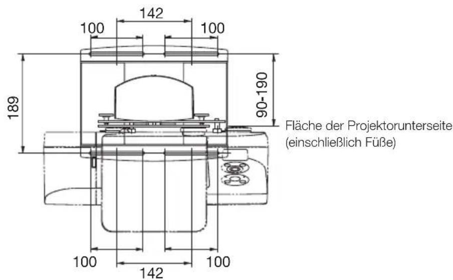 NEC U300X - Abmessungen der Teile: (Einheit: mm) - 2