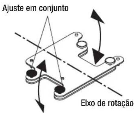 NEC U300X - - Ajuste de inclinação esquerda/direita - 1