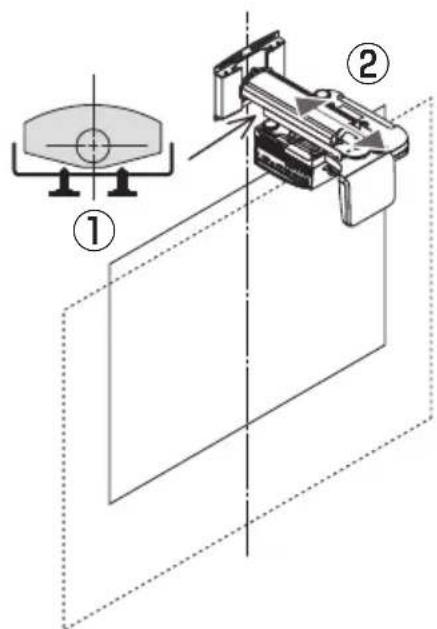 NEC U300X - 投写画面のサイズ調整と左右方向の傾きを調整する - 1