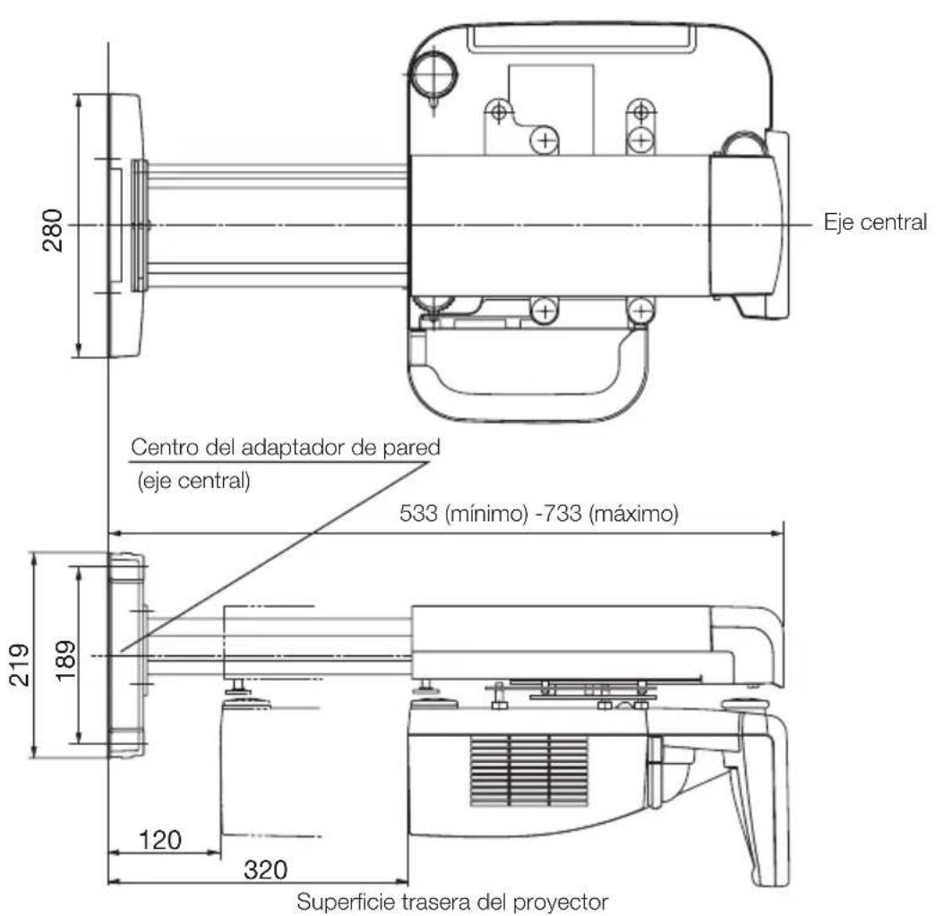 NEC U300X - Dimensiones de la piezas: (unidad: mm) - 1