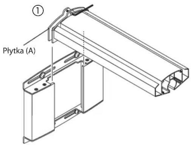 NEC U300X - Przymocuj ramię do adaptersciennego. - 1