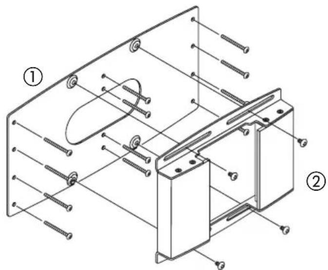 NEC U300X - Using the wall plate (NP01WK1 only) - 2