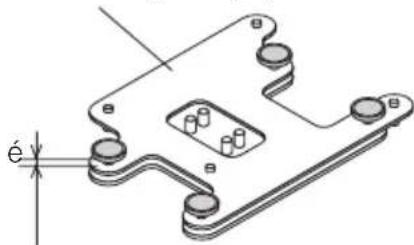 NEC U300X - Verifique os botões de ajuste de inclinação. - 1