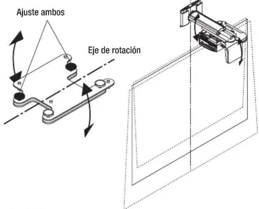 NEC U300X - Ajuste de la inclinacion. - 1
