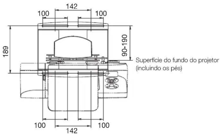 NEC U300X - Dimensoes das peças: (unidade: mm) - 2