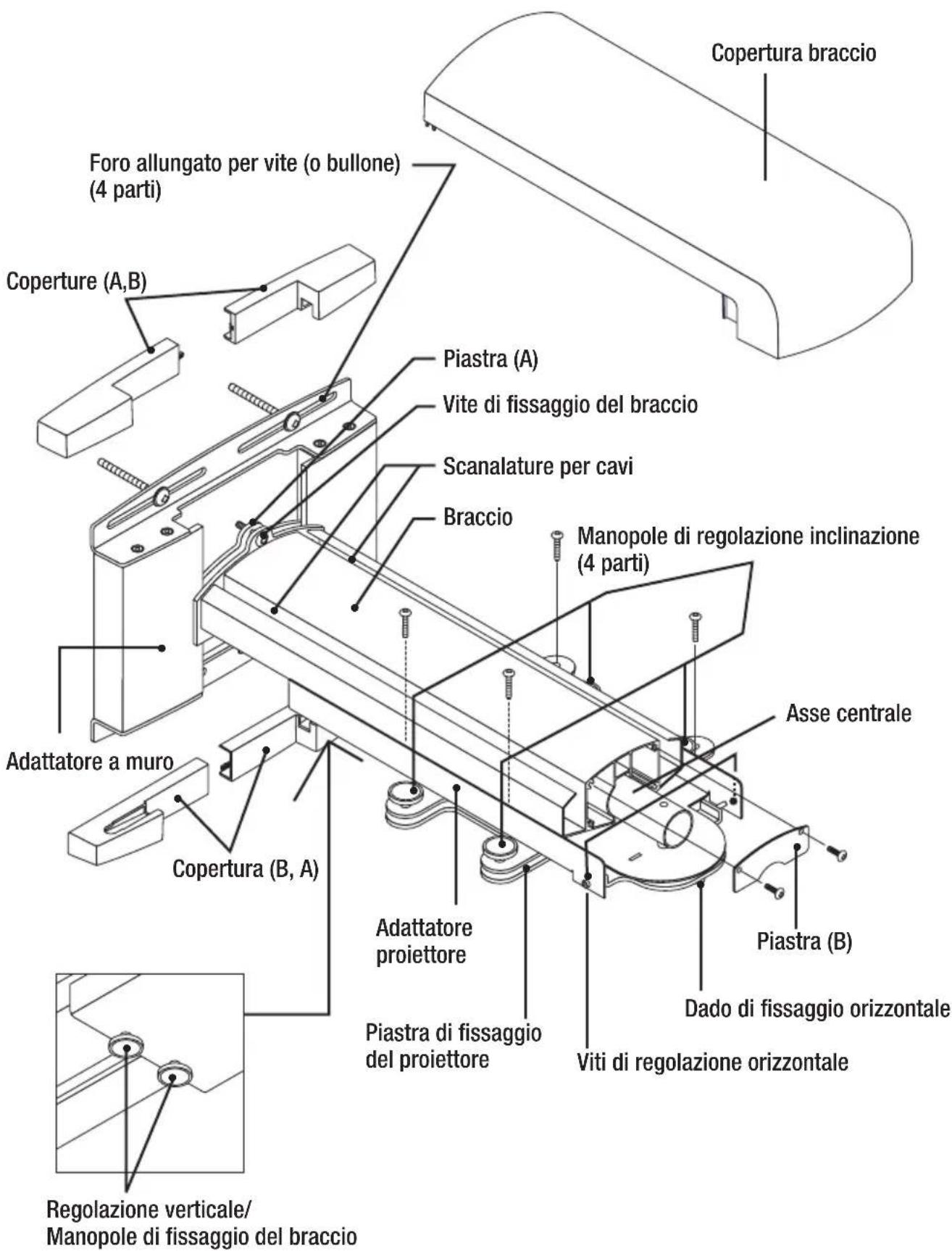 NEC U300X - Nome delle Parti - 1