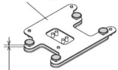 NEC U300X - Controllare le manopole di regolazione inclinazione. - 1