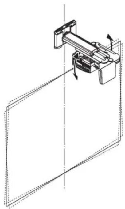 NEC U300X - Sol/sağ eğimi ayarlama - 2