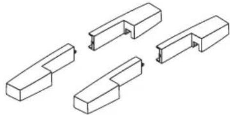 NEC U300X - Colque las cubiertas del adaptor del projector y del adaptor de pared. - 5