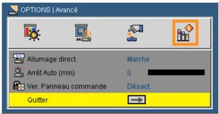 VIEWSONIC PLEDW500 - OPTIONS | Avancé - 1
