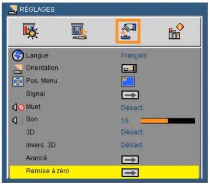 VIEWSONIC PLEDW500 - RÉGLAGES - 1