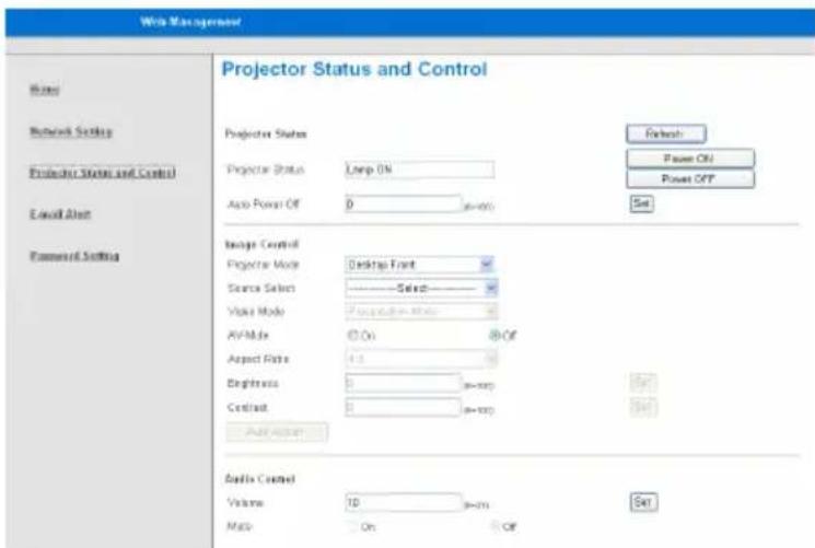 NEC U310W + NP01SK3D - How to use web browser to control your projector - 4