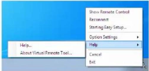 NEC U310W + NP01SK3D - Exiting Virtual Remote Tool - 2