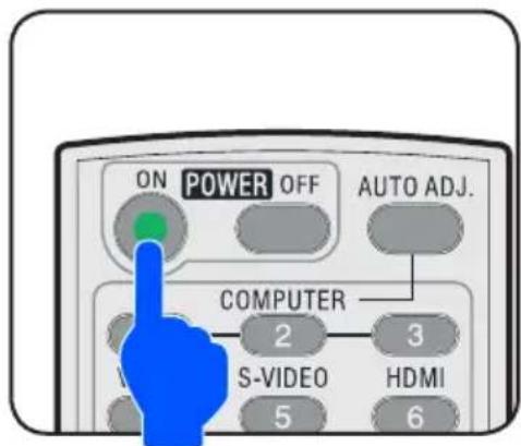NEC U310W + NP01SK3D - Powering On the Projector - 5