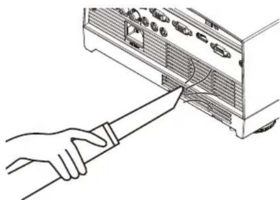NEC U310W + NP01SK3D - To clean the air-filter - 1