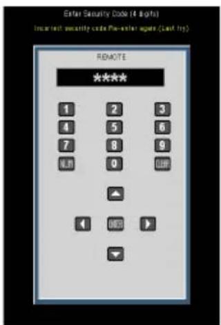 NEC U310W + NP01SK3D - SETTING | Advanced | Security - 3