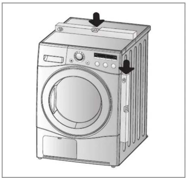 LG RC 8043 AZ - De droger waterpas plaatsen - 1