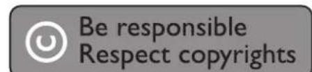 PHILIPS FM04FD05B - Be responsible Respect copyrights - 2