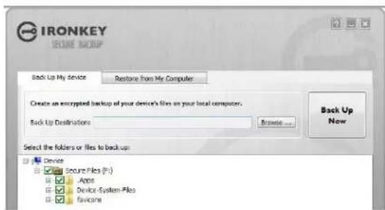 Ironkey Personal D250 - Create a secure backup of my files - 1