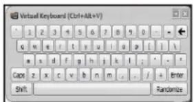 Ironkey Personal D250 - 使用虚擬鍵盤輸入密碼 - 1