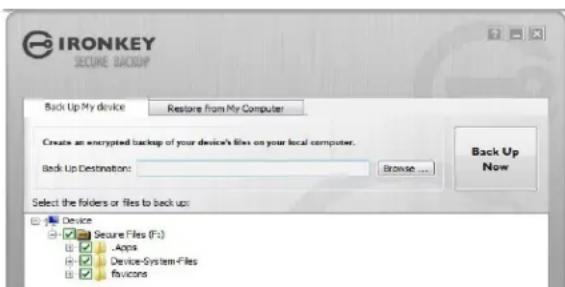 Ironkey Personal D250 - Création d'une sauvegarde sécurisée des fichiers - 1