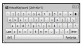 Ironkey Personal D250 - Saisir les mots de passer à l'aide du Clavier virtuel - 1