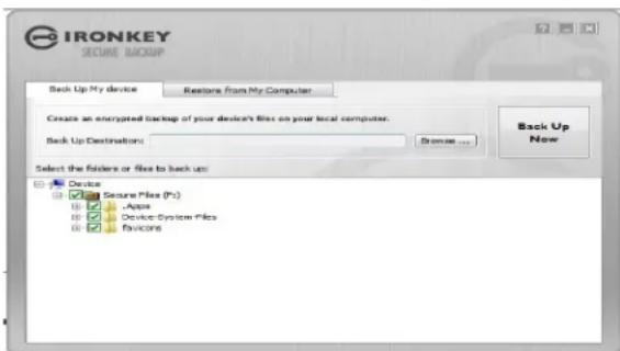 Ironkey Personal D250 - 建立檔案安全備份 - 1