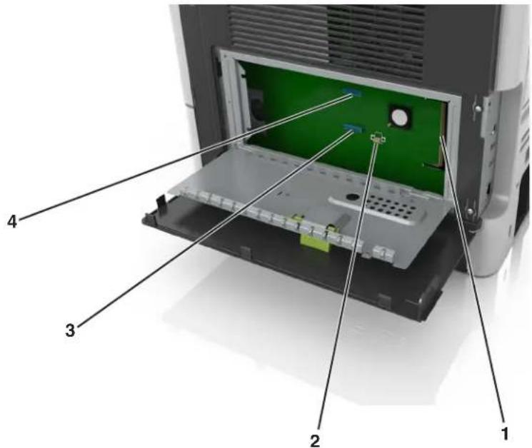 LEXMARK MS610de - Accès à la carte contrôleur - 4