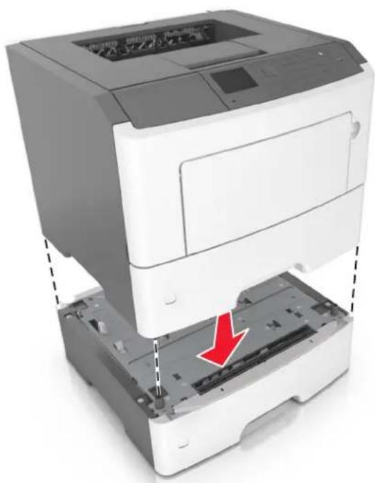 LEXMARK MS610de - Installation des tiroirs optionnels - 5