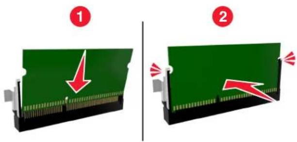 LEXMARK MS610de - Installation d'une carte mémoire - 3