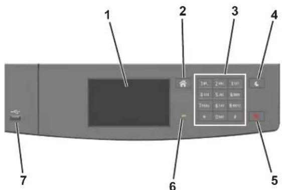 LEXMARK MS610de - A partir du panneau de commandes de l'imprimante - 1
