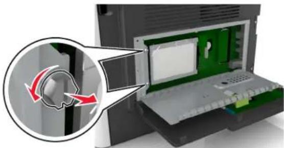 LEXMARK MS610dte - Retrait du disque dur de l'imprimante - 1