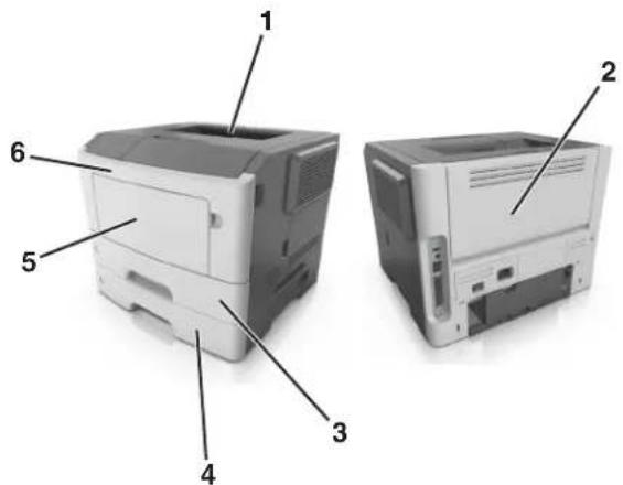 LEXMARK MS610dte - Remarques : - 1
