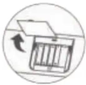 DOMO DO9104W - PLACING THE BATTERIES - 1